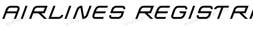 airlines registratio字体转换